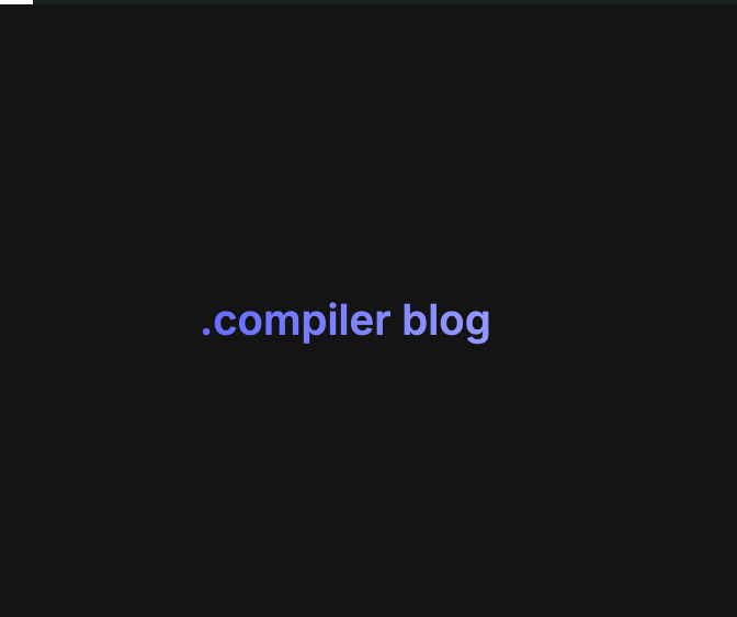 Compiler Blog Logo